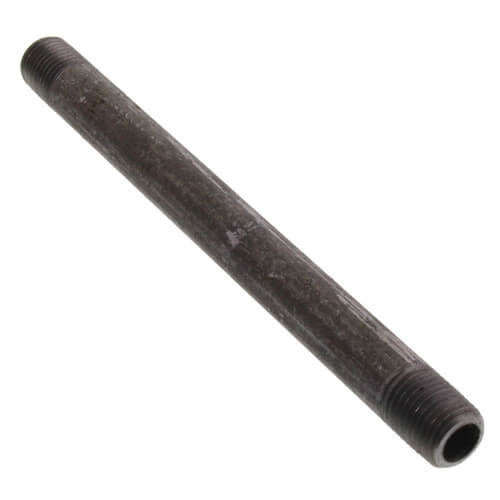 1/4" x 6" Black Nipple