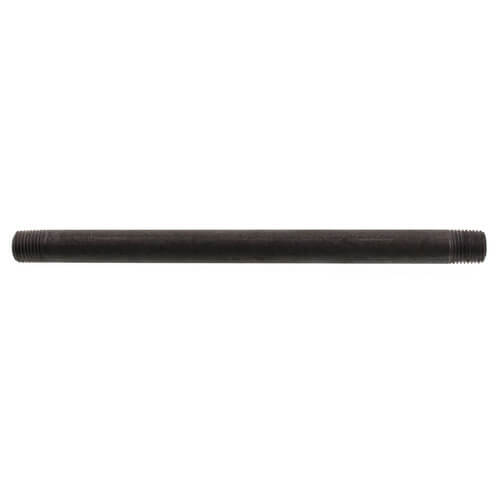 1/4" x 7-1/2" Black Nipple