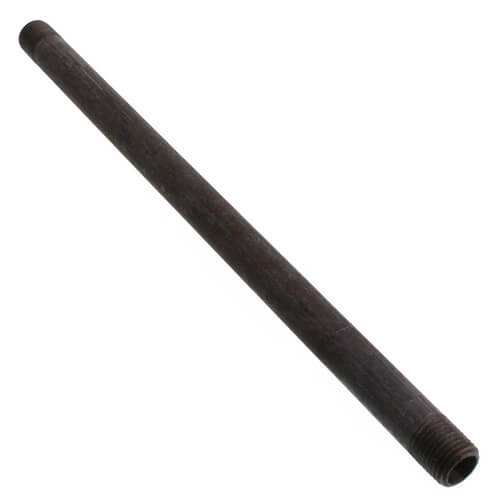 1/4" x 9-1/2" Black Nipple