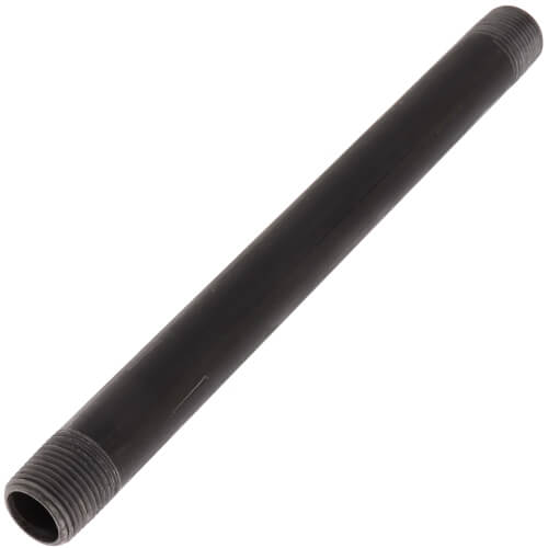 Main product image of 3/8" x 7-1/2" Schedule 40 Black Nipple