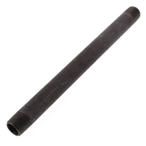 3/8" x 8" Black Nipple