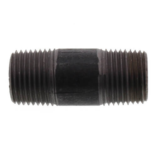 1/2" x 2" Black Nipple