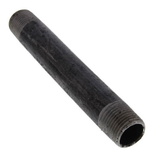 1/2" x 5-1/2" Black Nipple