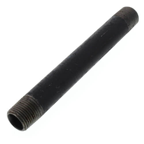 1/2" x 6-1/2" Black Nipple