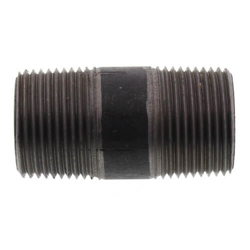 3/4" x 2" Black Nipple