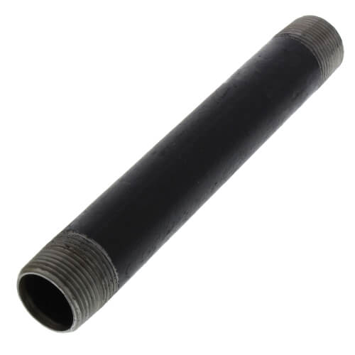 3/4" x 7" Black Nipple