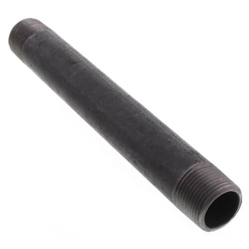 3/4" x 7-1/2" Black Nipple