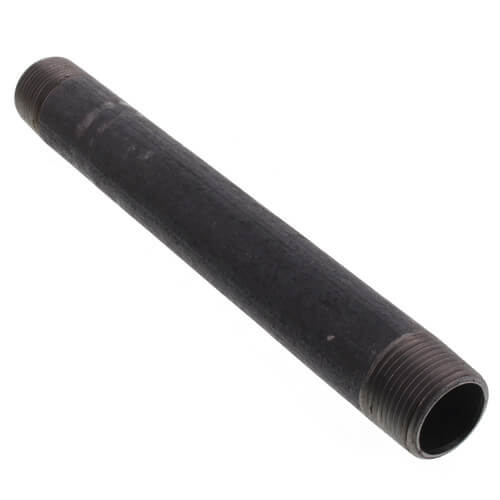 3/4" x 8" Black Nipple