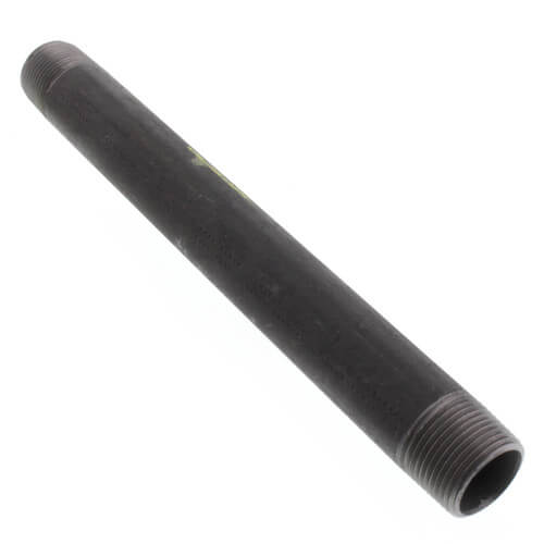 3/4" x 9" Black Nipple
