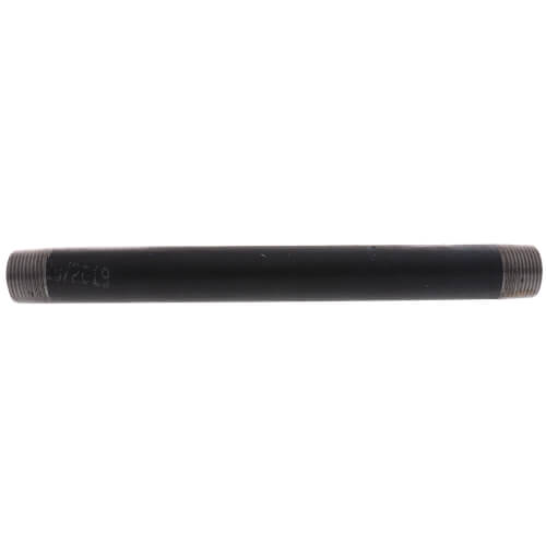 3/4" x 10" Black Nipple