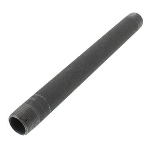 3/4" x 10-1/2" Black Nipple