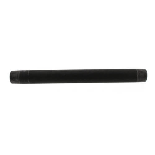 3/4" x 10-1/2" Black Nipple