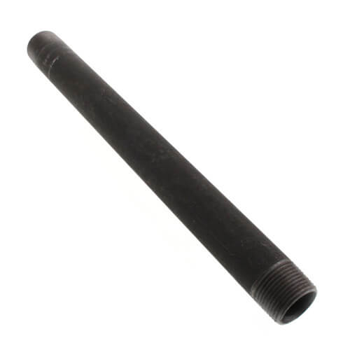 3/4" x 10-1/2" Black Nipple