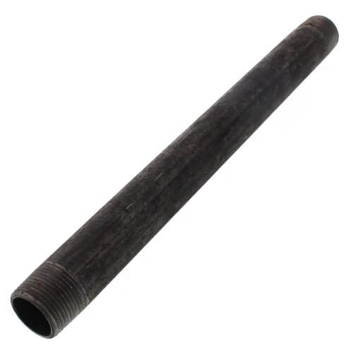3/4" x 11" Black Nipple