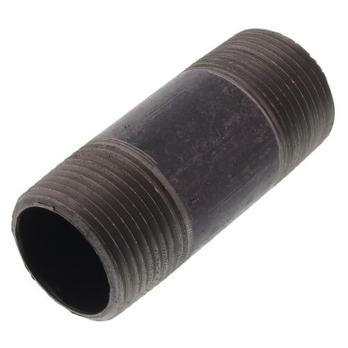 1" x 3" Black Nipple