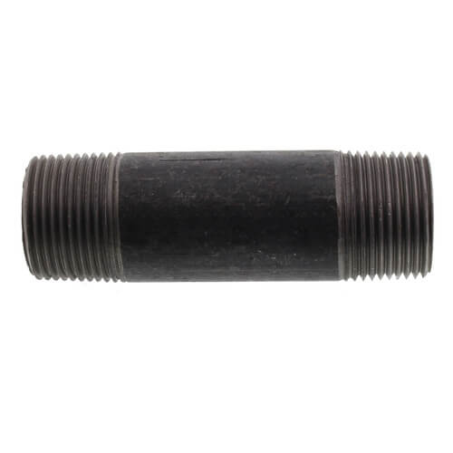 1" x 4" Black Nipple