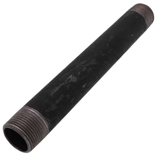 1" x 9-1/2" Black Nipple