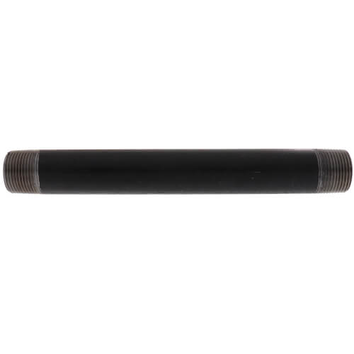 1" x 10" Black Nipple