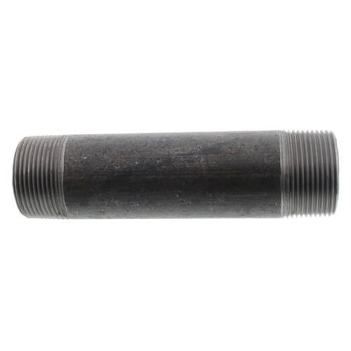 1-1/4" x 6" Black Nipple