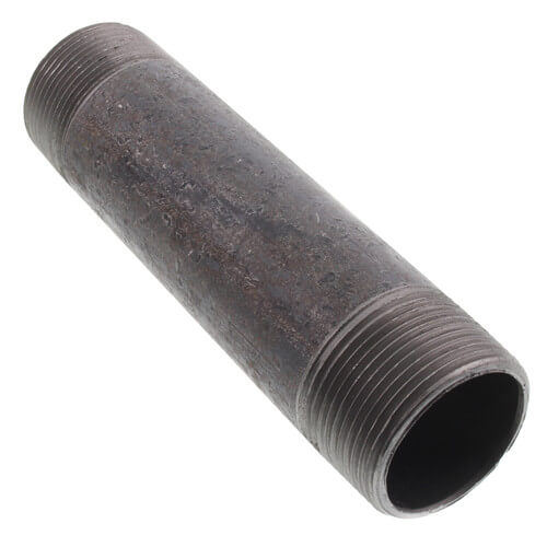 1-1/4" x 6" Black Nipple