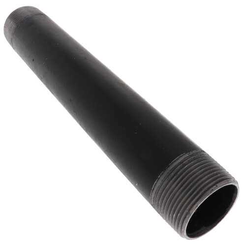 1-1/4" x 9-1/2" Black Nipple