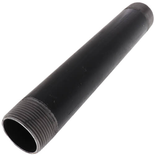 1-1/4" x 9-1/2" Black Nipple