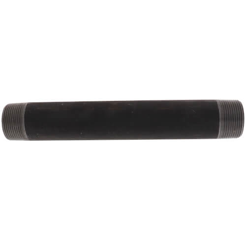 1-1/4" x 10" Black Nipple