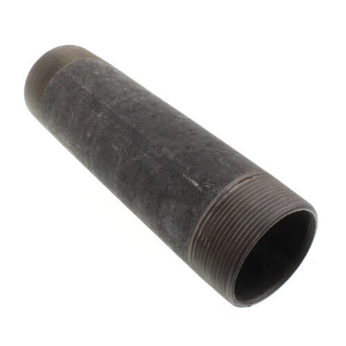 2" x 8" Black Nipple
