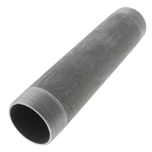 2" x 10" Black Nipple