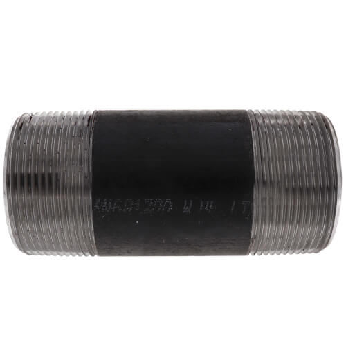 Main product image of 2-1/2" x 6" Schedule 40 Black Nipple
