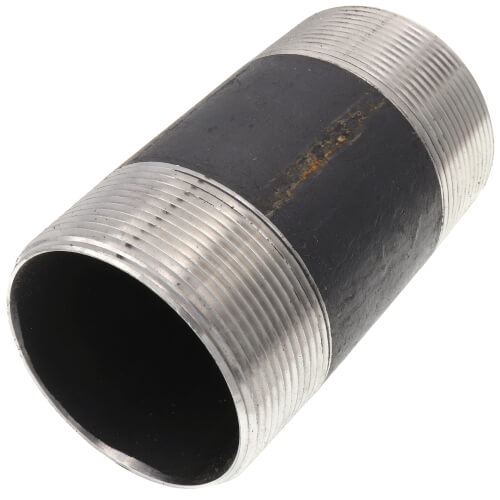3" x 6" Black Nipple