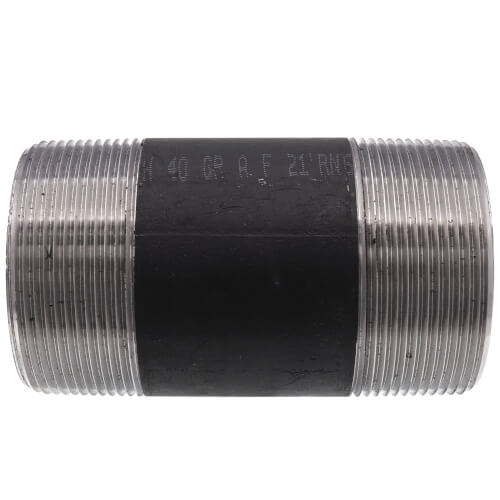 3" x 6" Black Nipple