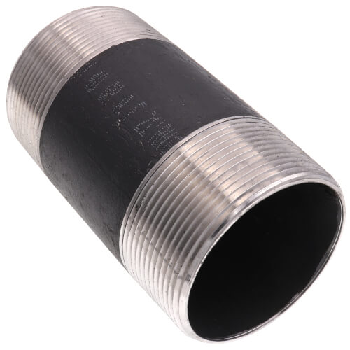 3" x 6" Black Nipple