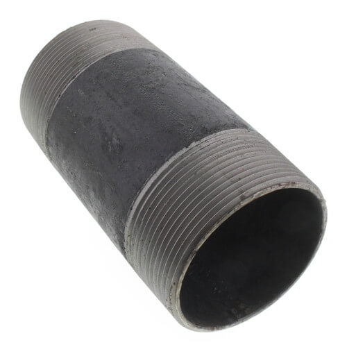 3" x 6-1/2" Black Nipple