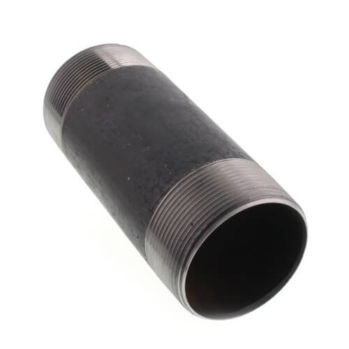 3" x 8" Black Nipple