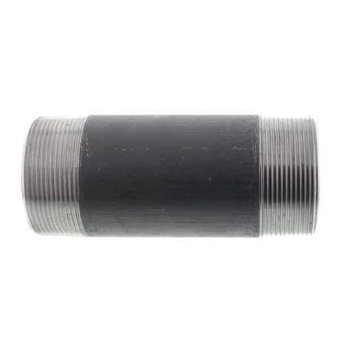 3" x 8" Black Nipple