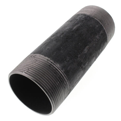 3" x 8-1/2" Black Nipple