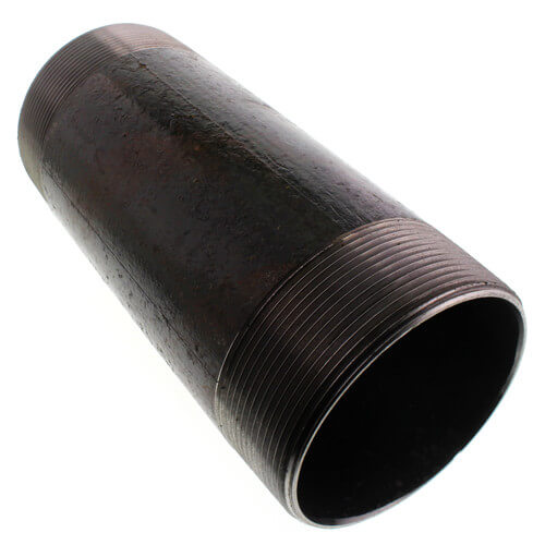 4" x 10" Black Nipple