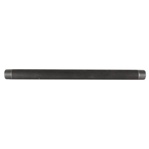 1" x 18" Black Nipple