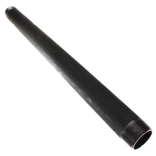 1-1/2" x 24" Black Nipple
