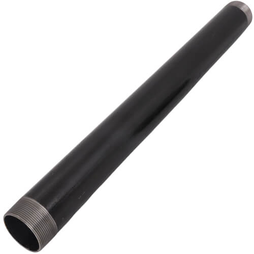 2" x 24" Black Nipple