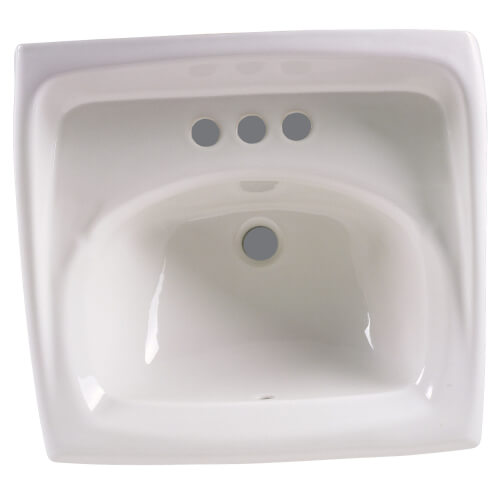 Main product image of Lucerne Wall-Hung Sink With 4" Centerset, for Wall Hanger or Concealed Arms (White)