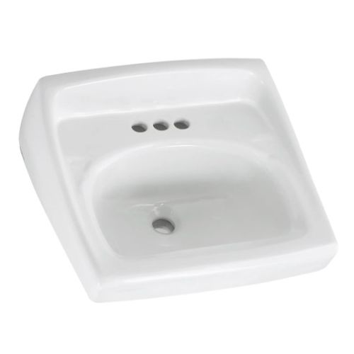 Main product image of Lucerne Wall-Hung Sink for Exposed Bracket Support w/ 4" Centerset (White)