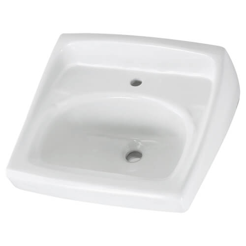 Main product image of Lucerne Wall-Hung Sink for Exposed Bracket Support With Center Hole Only (White)