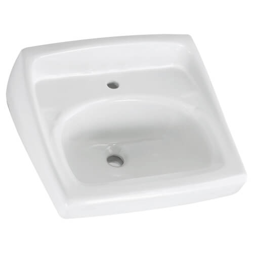 Main product image of Lucerne Wall-Hung Sink for Exposed Bracket Support With Center Hole Only (White)