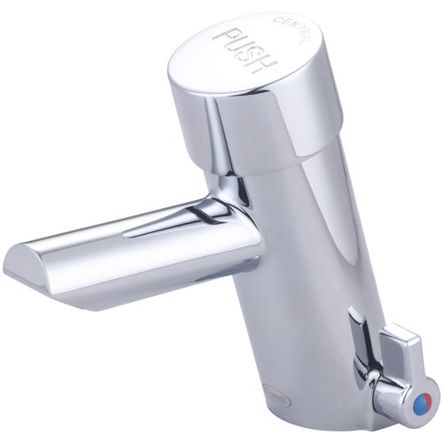 Main product image of Slow-Close Basin Faucet w/ Vandal-Proof Push Handle, 0.5 GPM (Chrome), 0358