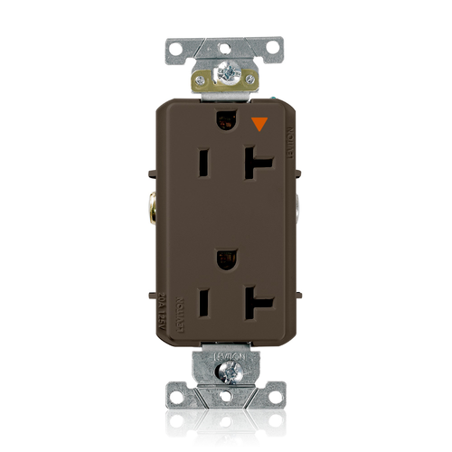 Main product image of Decora Plus Isolated Ground Duplex Receptacle Outlet,  Smooth Face, 20A, 125V Back or Side Wire, NEMA 5-20R, 2-Pole, 3-Wire, Self-Grounding (Blue)