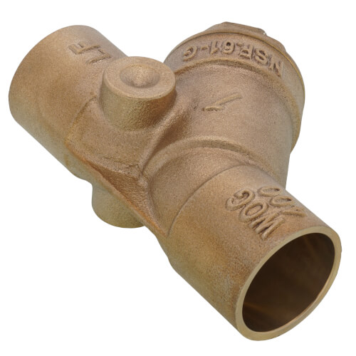 1" LFS777SI Lead Free Brass Wye Strainer (Solder)
