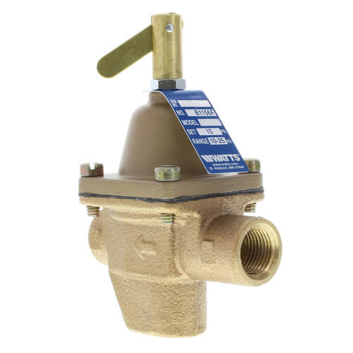 1156F 1/2" Bronze High Capacity Feed Water Pressure Regulator (Copper Press)