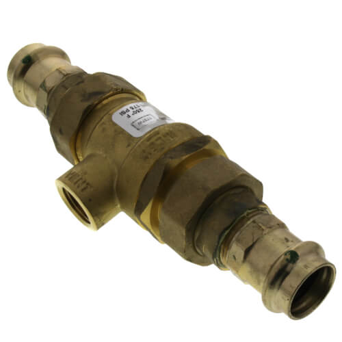 9DM2, 3/4" Brass Dual Check Valve with Intermediate Atmospheric Vent (Copper Press)